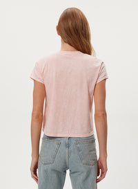 HARLAN CROPPED V-NECK TEE