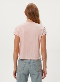 HARLAN CROPPED V-NECK TEE