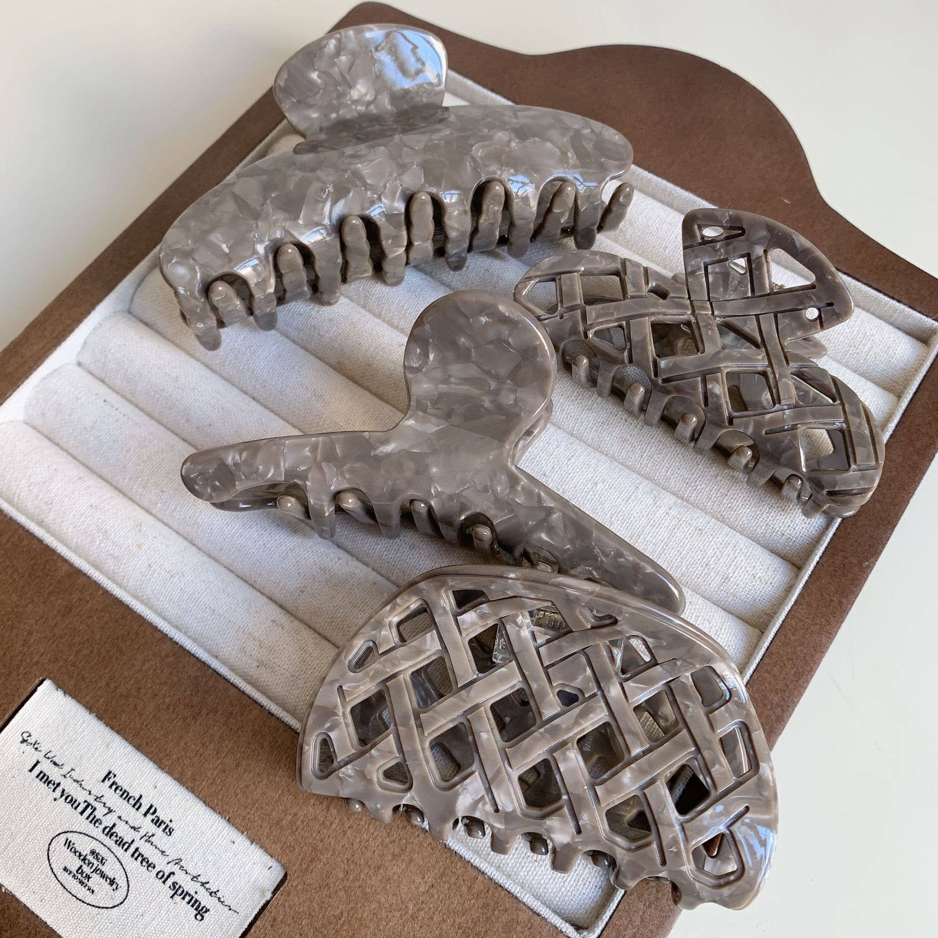 Woven Lattice Claw Clip