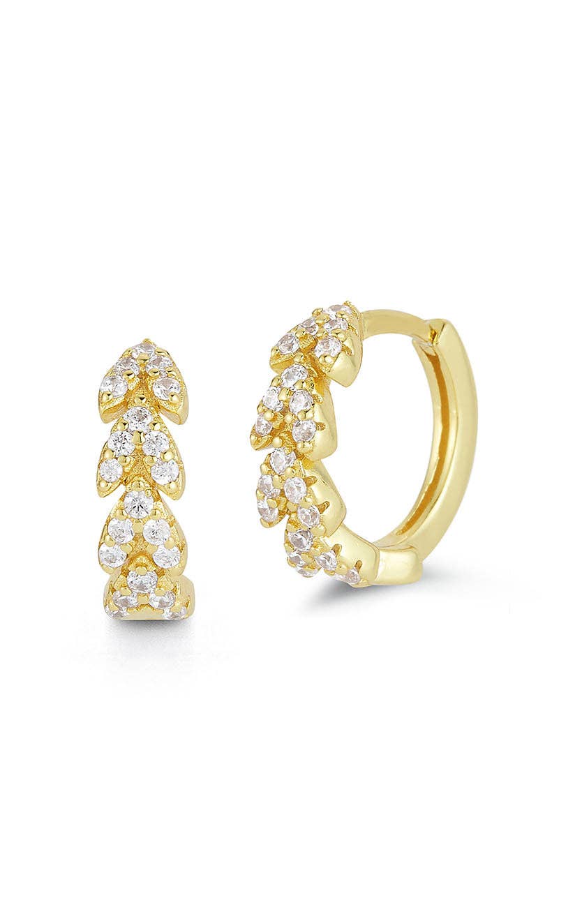 CZ Pavé Huggie Earring