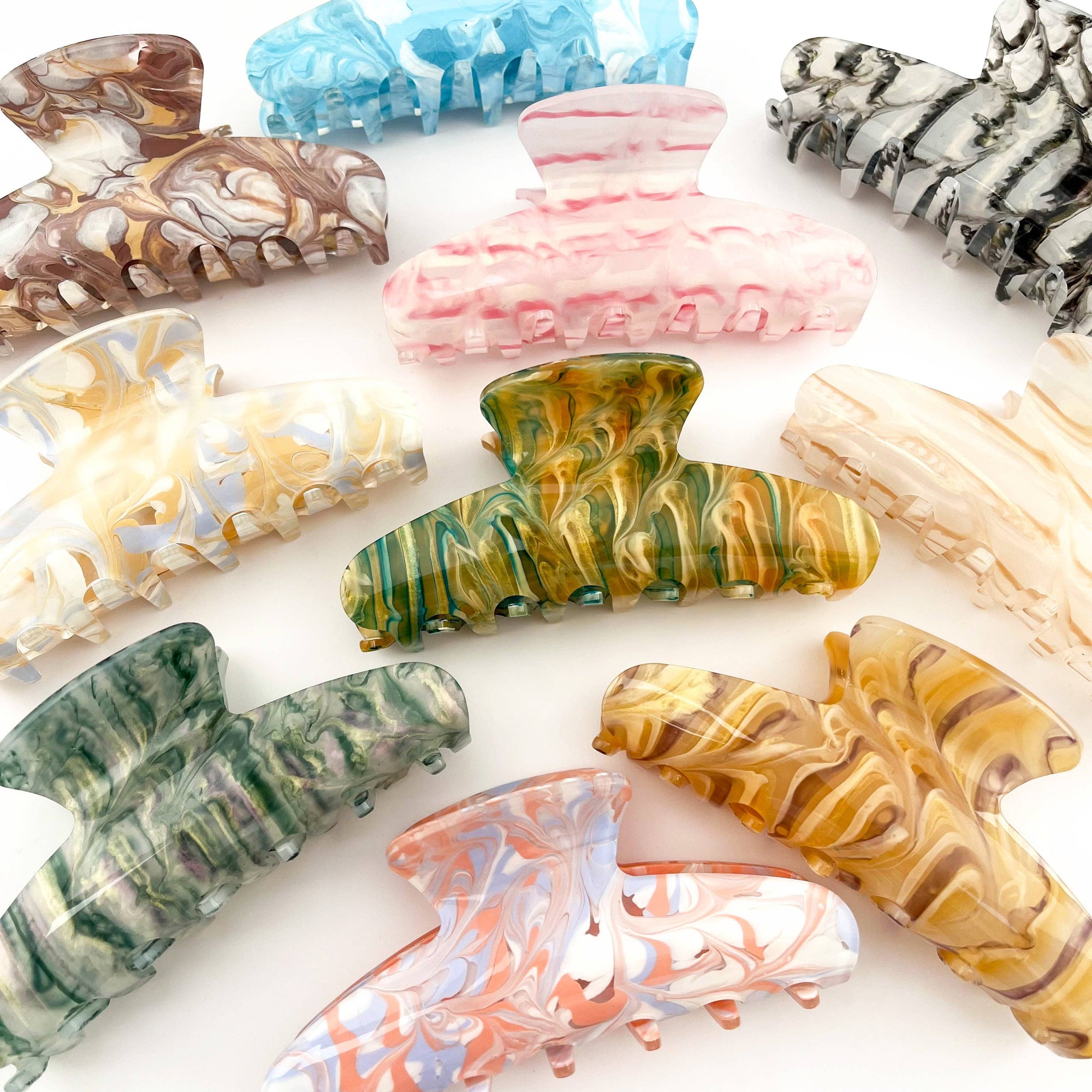Swirl Ink Claw Clip
