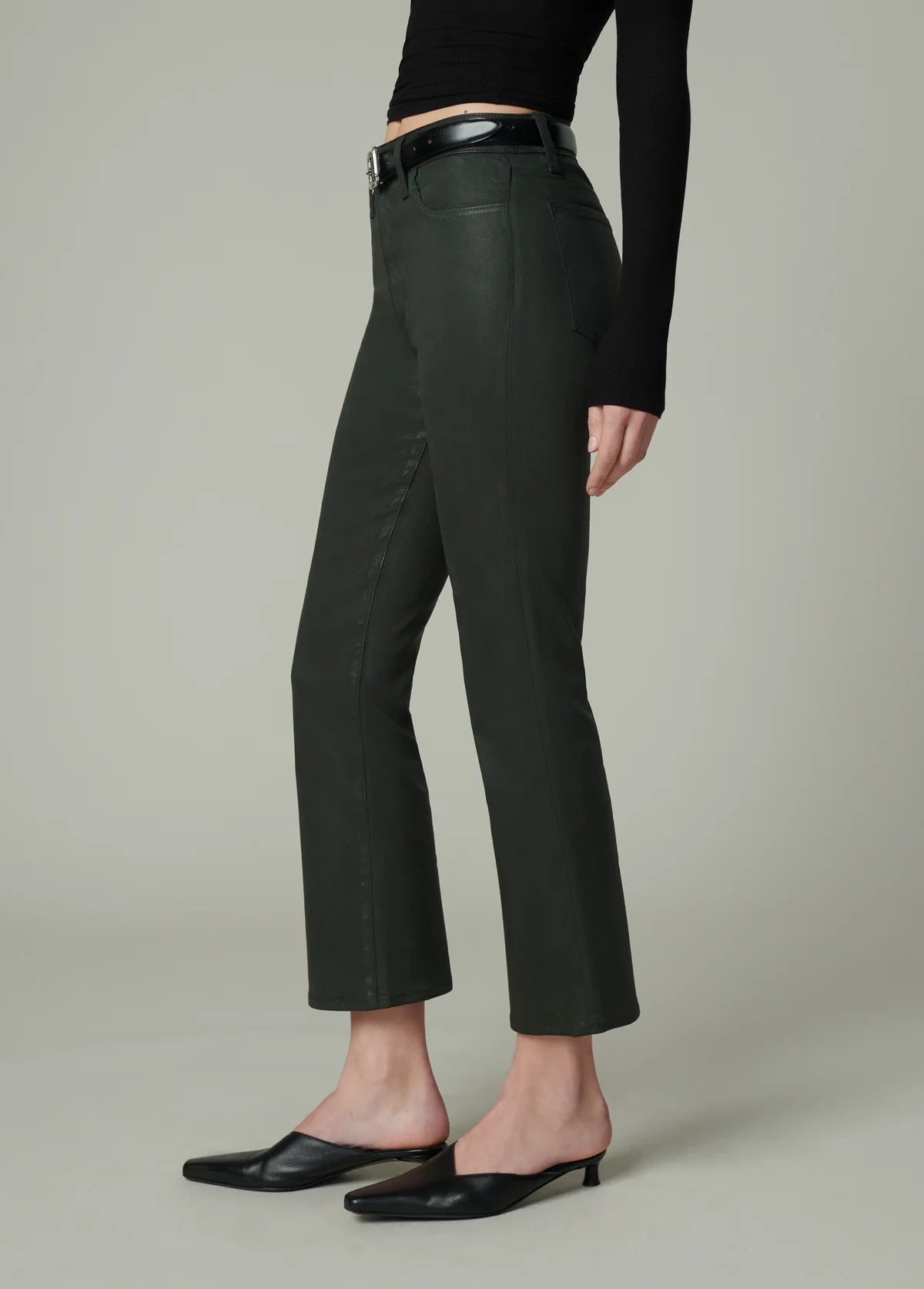 Callie Coated Cropped Bootcut