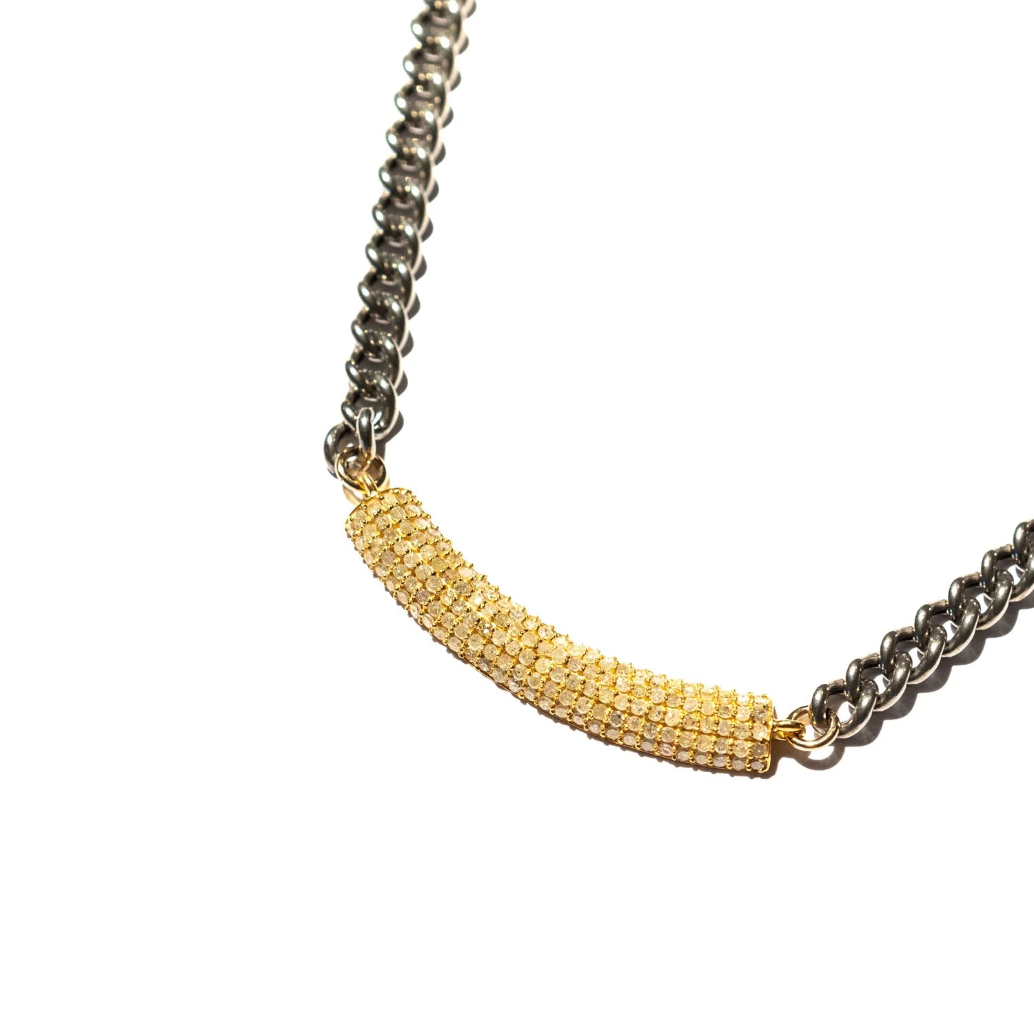 Diamond Bar Necklace