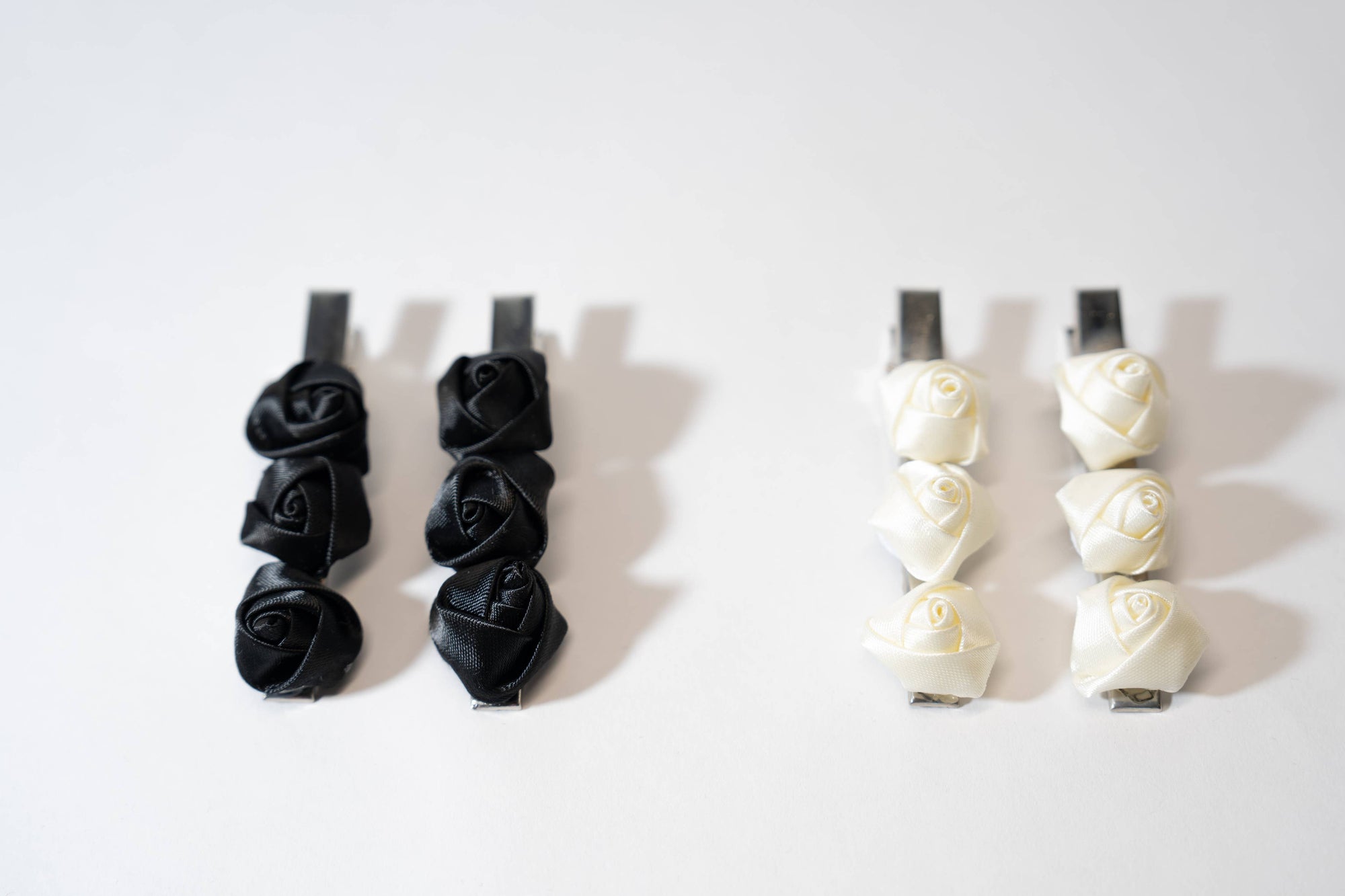 Satin Rose Hair Barrette