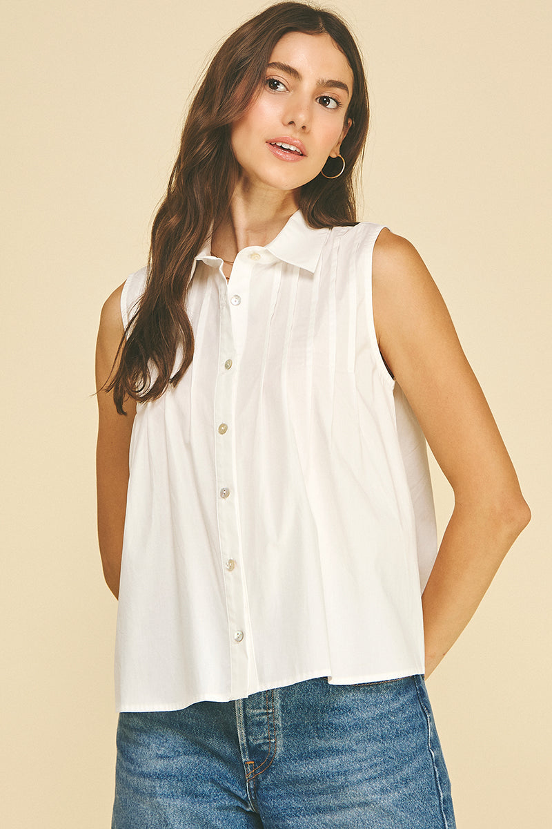 Cotton Sleeveless Top