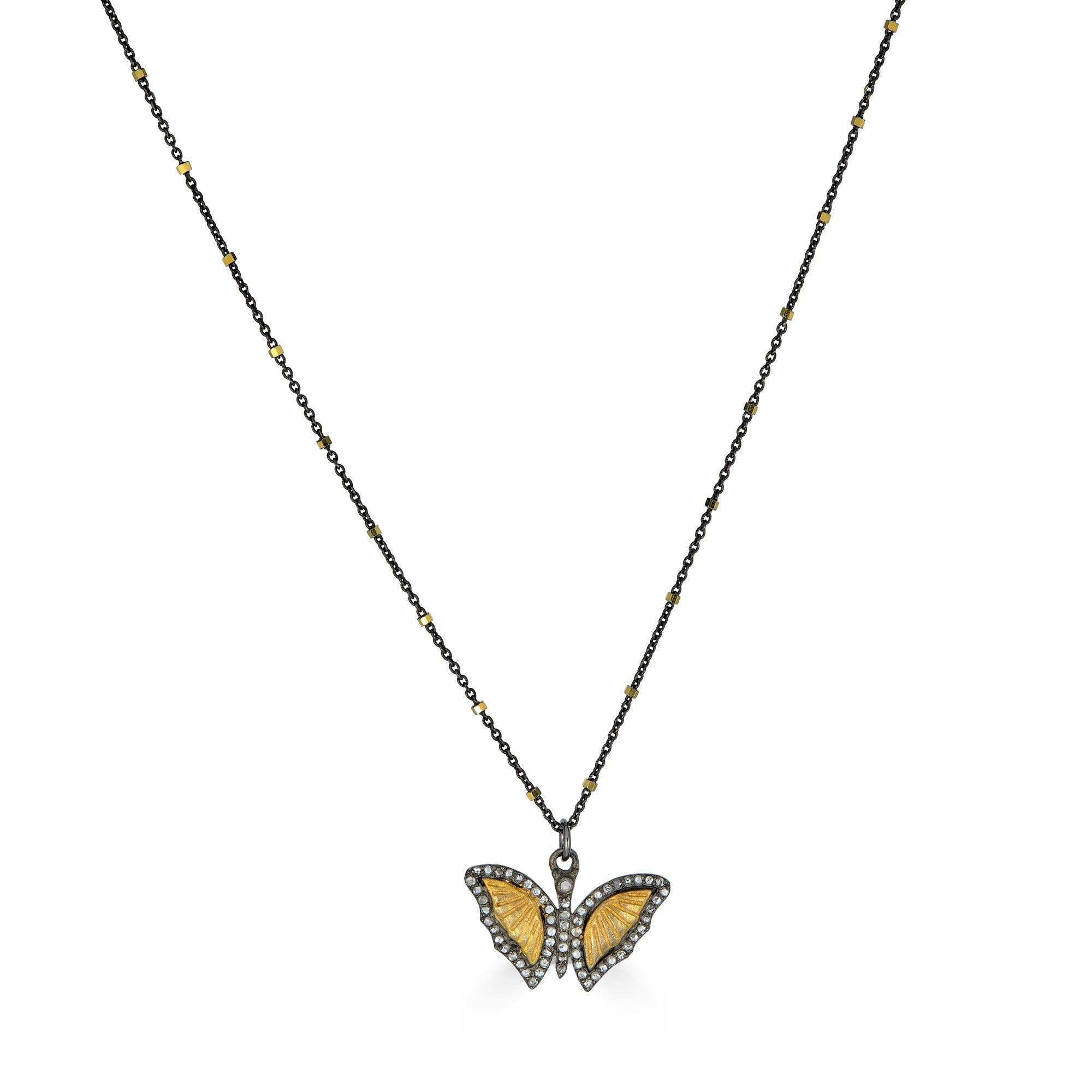 Diamond Butterfly Necklace