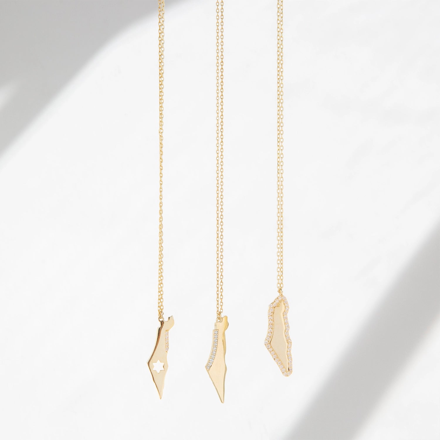 Map of Israel Necklace