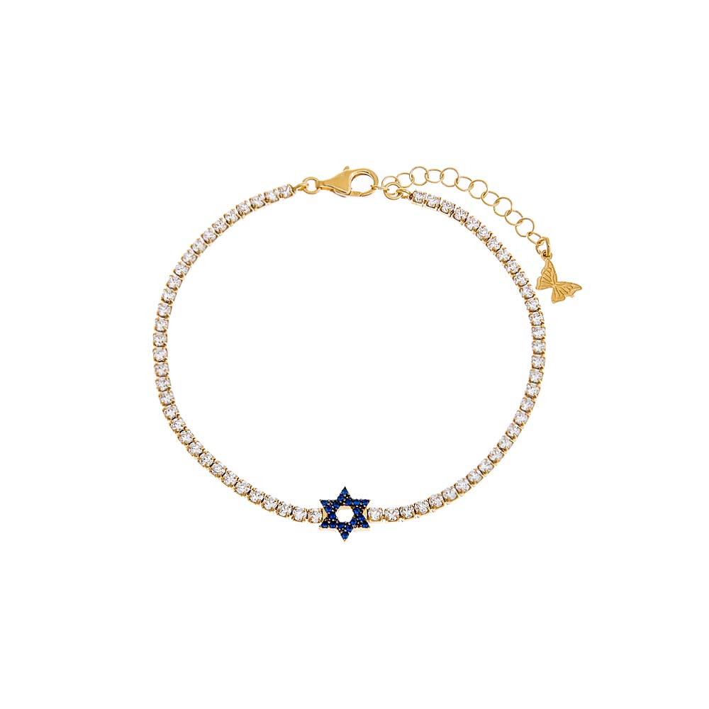 Star of David Tennis Bracelet