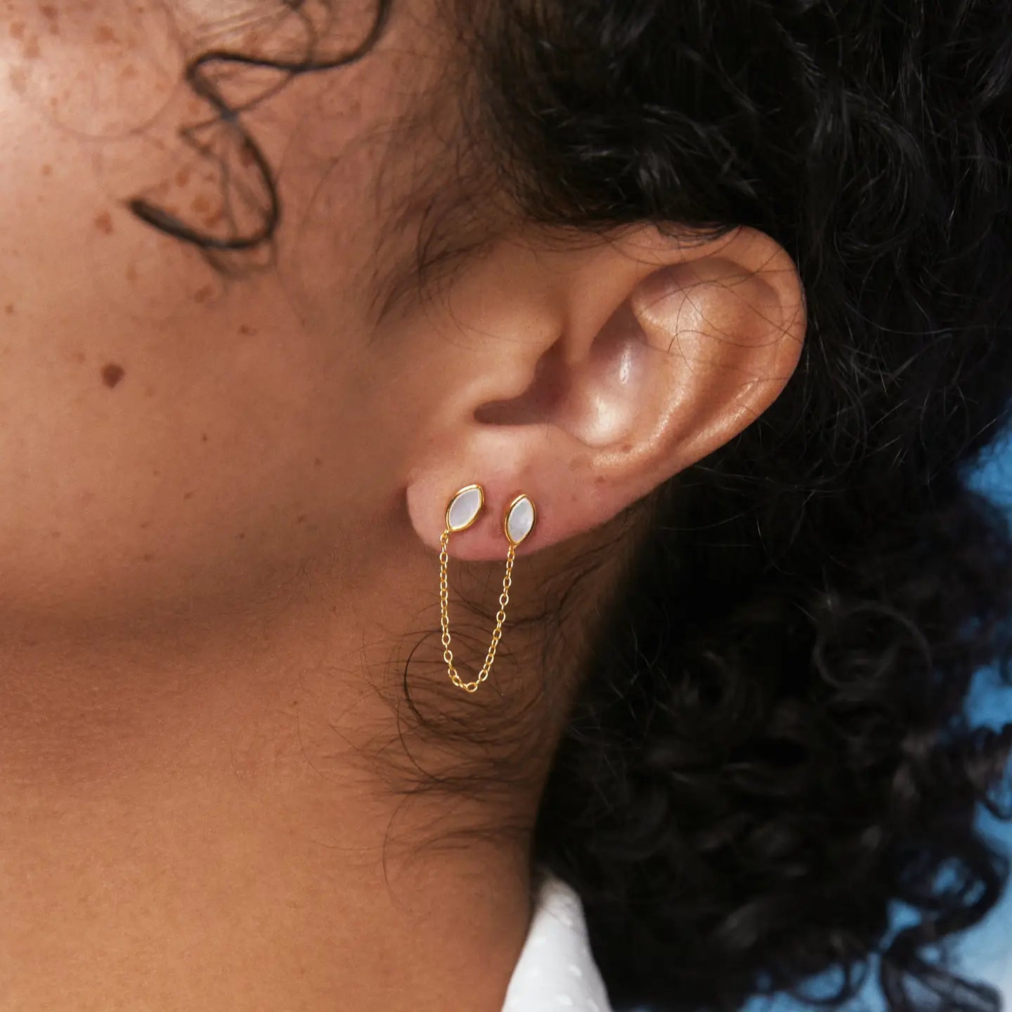 Cassia Chain Studs