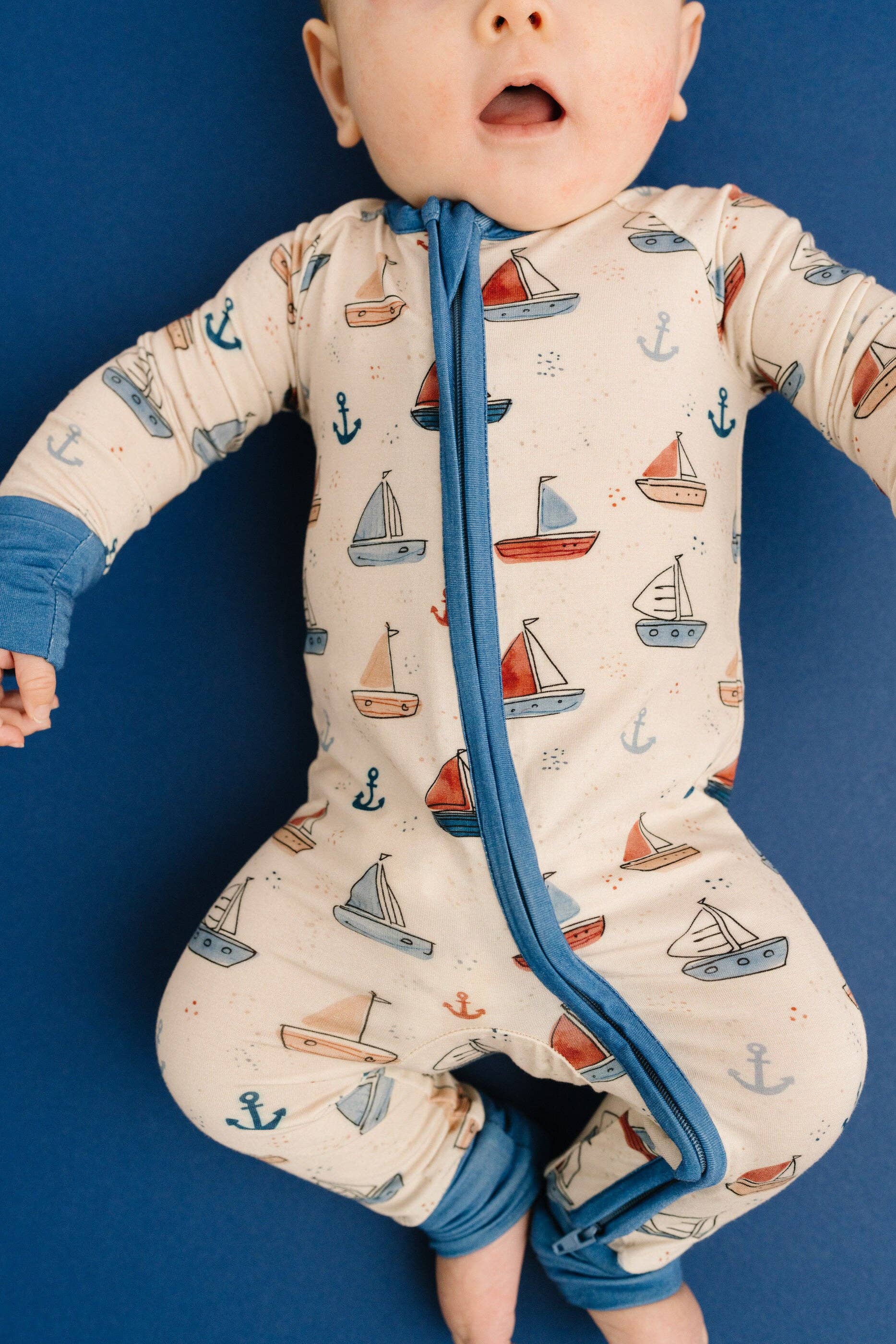 Baby Bamboo Sleeper: Nautical Sail