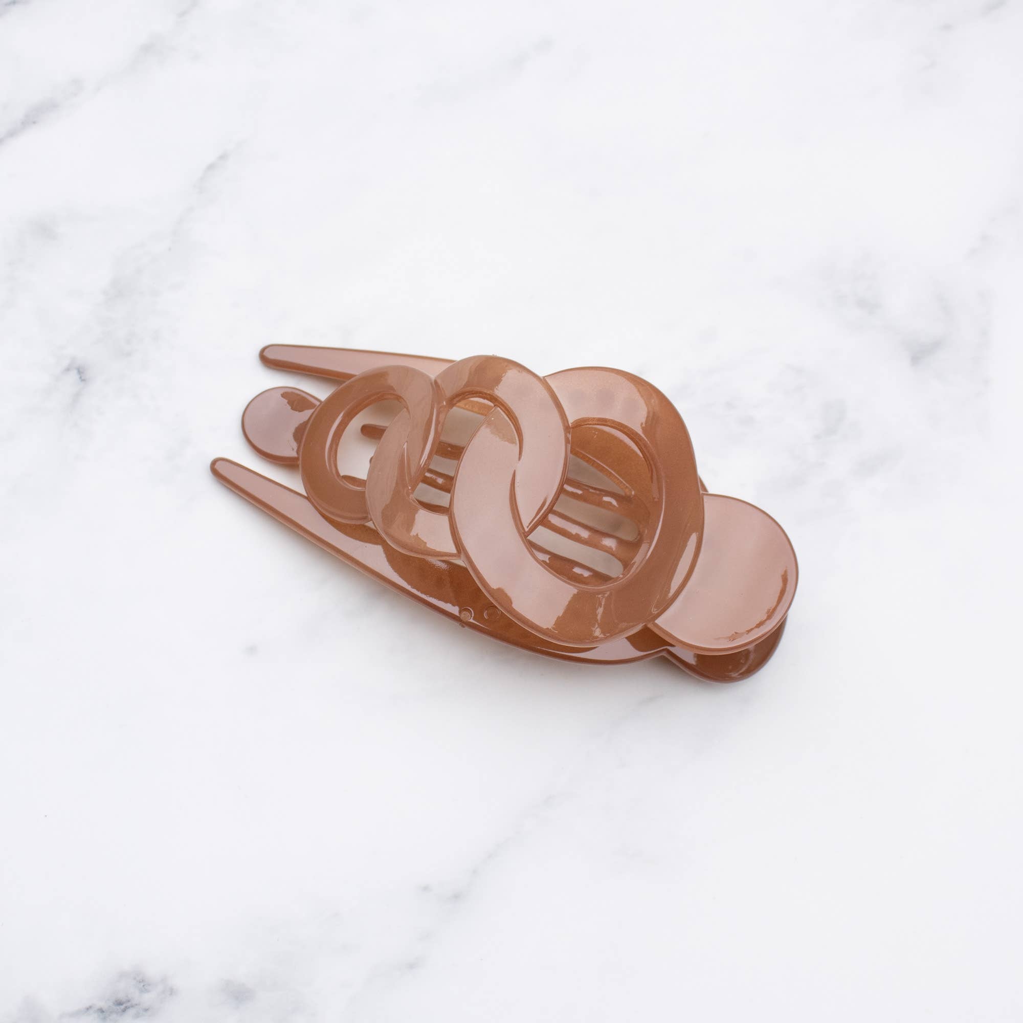 Glossy Geometric Hair Claw Clip