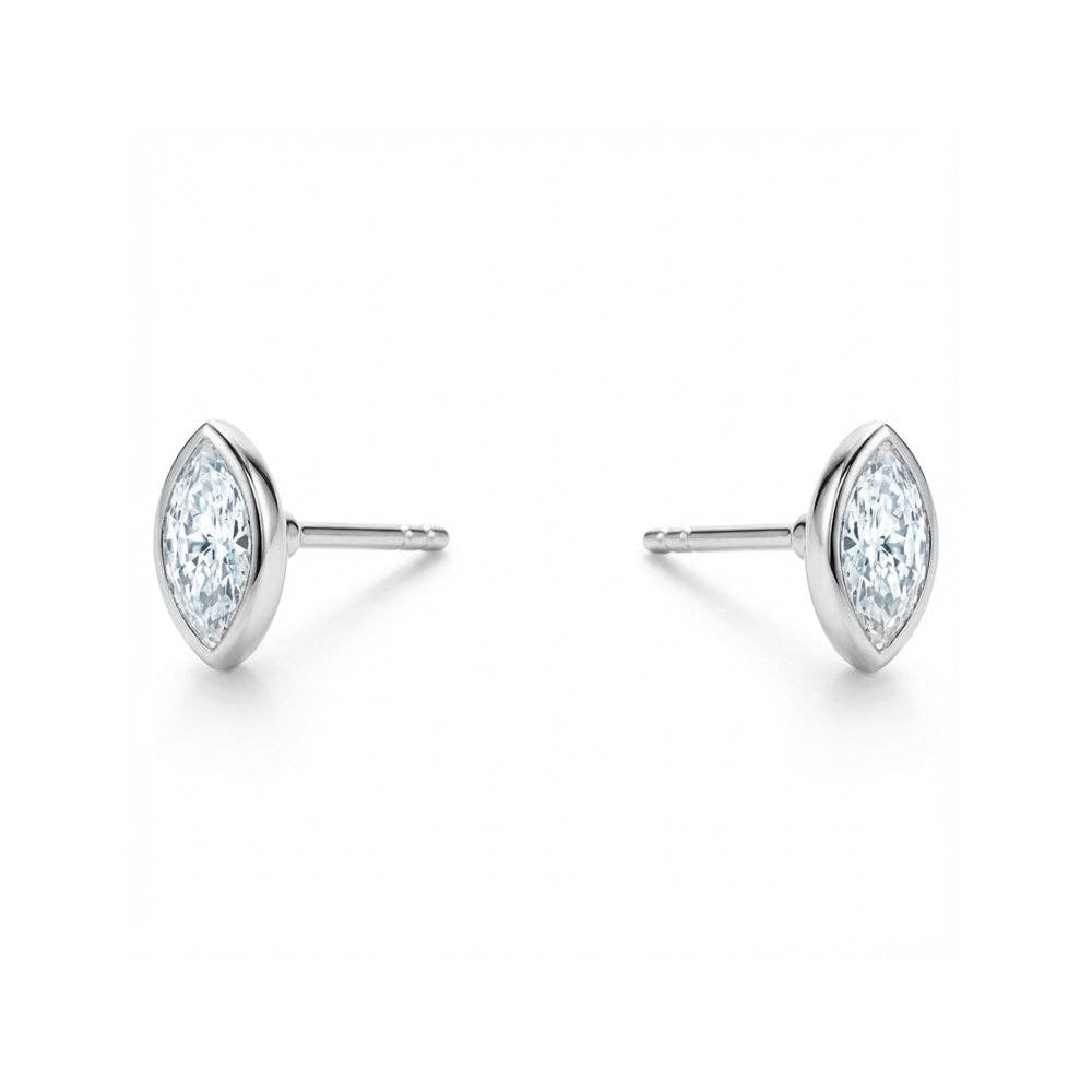 Marquis Bezel Studs