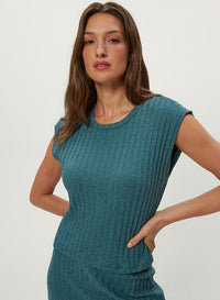 JINNY POWER SHOULDER TOP