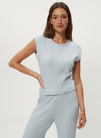 JINNY POWER SHOULDER TOP