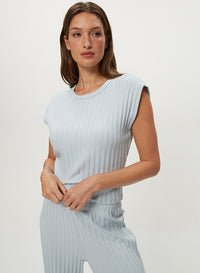 JINNY POWER SHOULDER TOP
