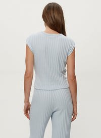 JINNY POWER SHOULDER TOP