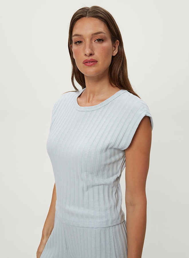 JINNY POWER SHOULDER TOP