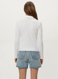 LIYAH L/S COLLARED TOP