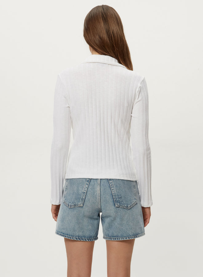 LIYAH L/S COLLARED TOP