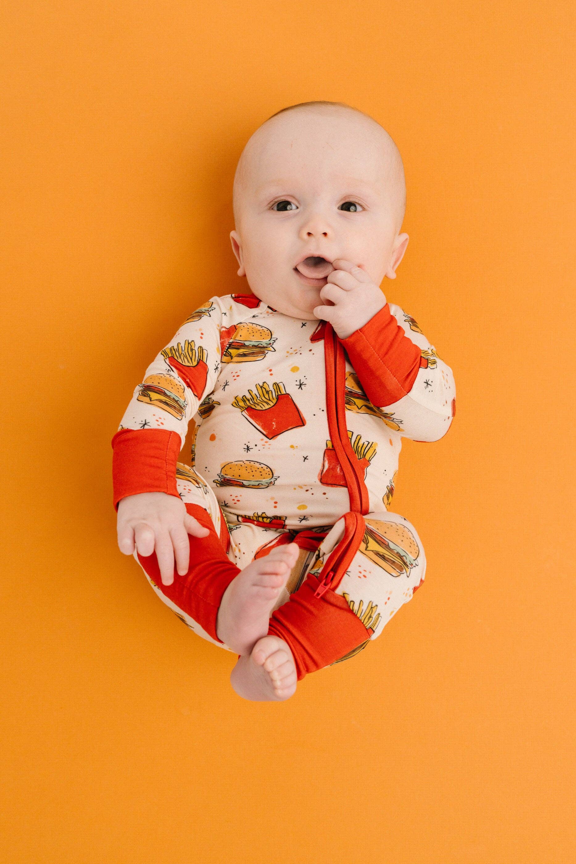 Baby Bamboo Sleeper - Cheeseburger Meal