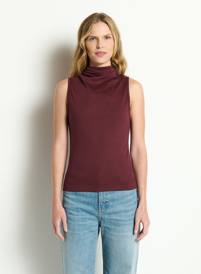 CHIARA DRAPE NECK TANK