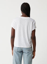 HARLAN CROPPED V-NECK TEE