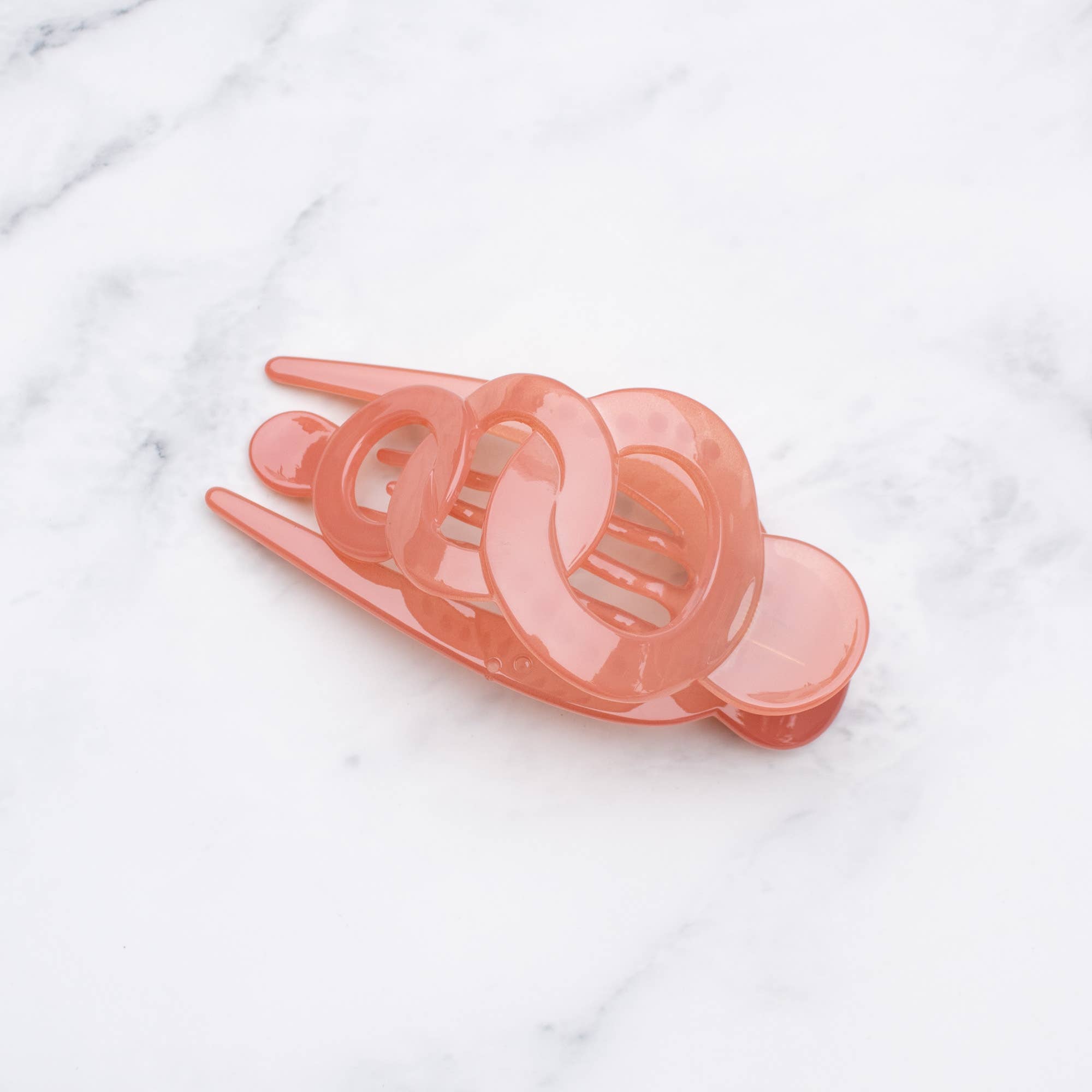 Glossy Geometric Hair Claw Clip