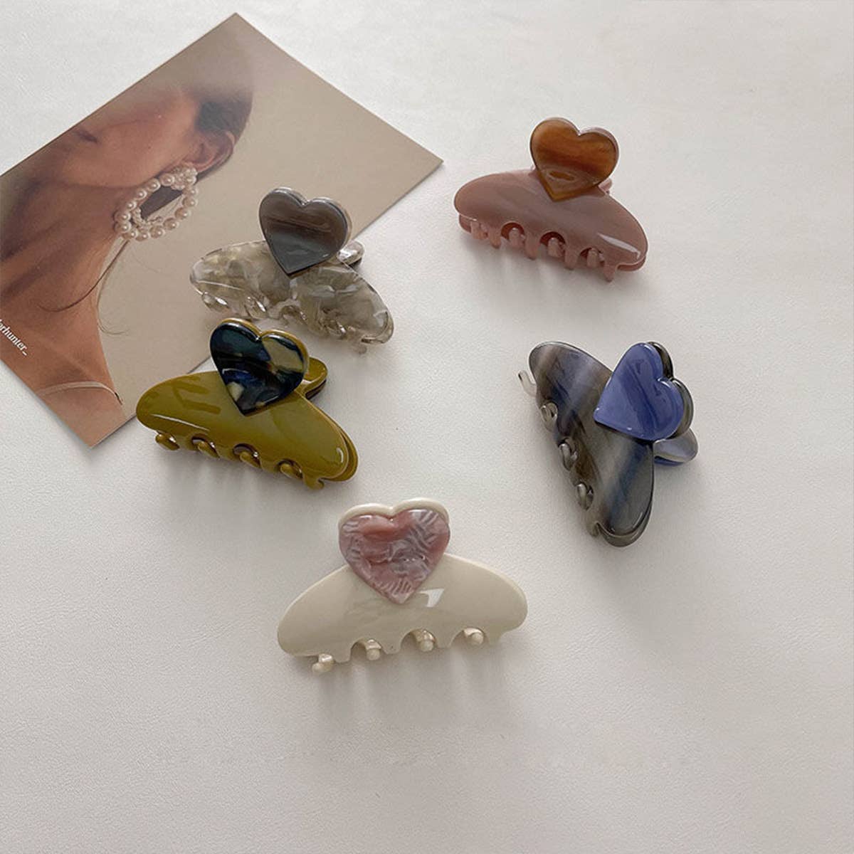 Mini Heart Claw Clip