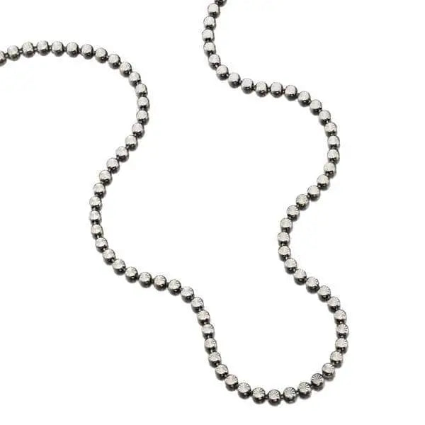 Etched Diamond Illusion Necklace: Black Rhodium