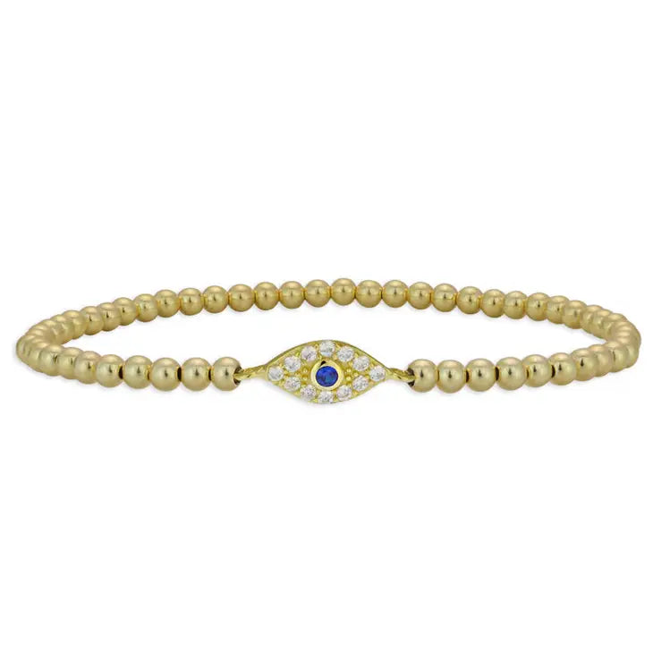 14K Beaded Bracelets with Charms