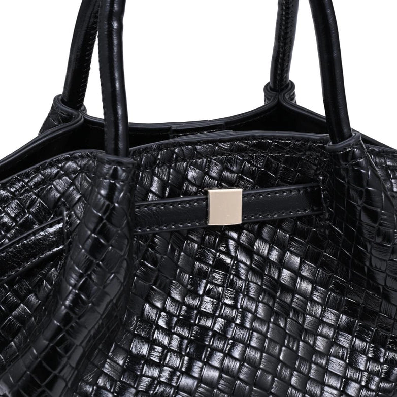 Selena Embossed Woven Crossbody