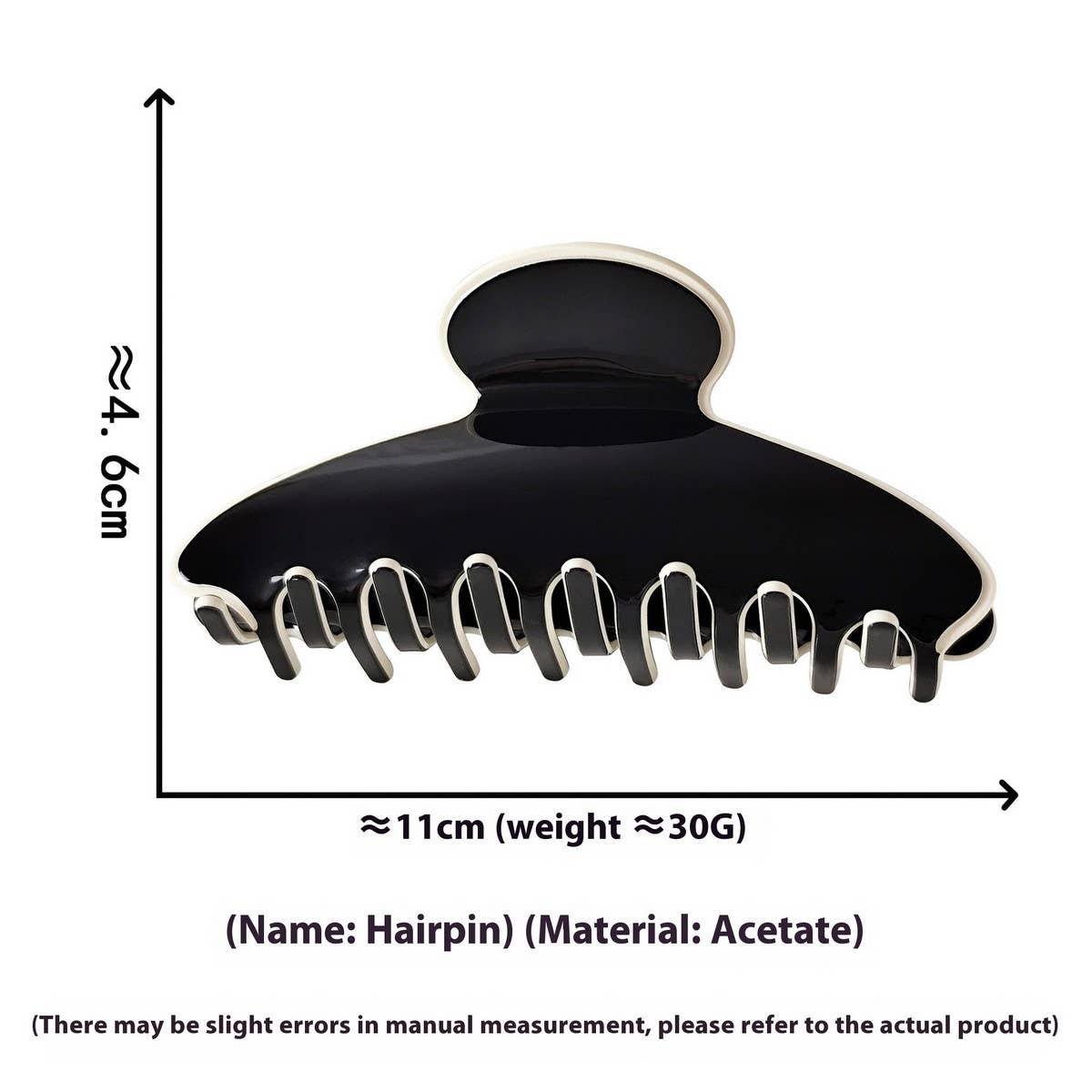 Elegant Contrast Hair Claw
