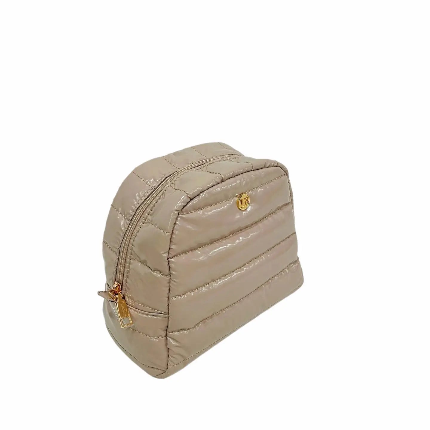 Puffer Cosmetic Bag  - Fawn