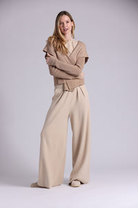 9264 Cotton Shaker Hooded Flyaway Cardigan