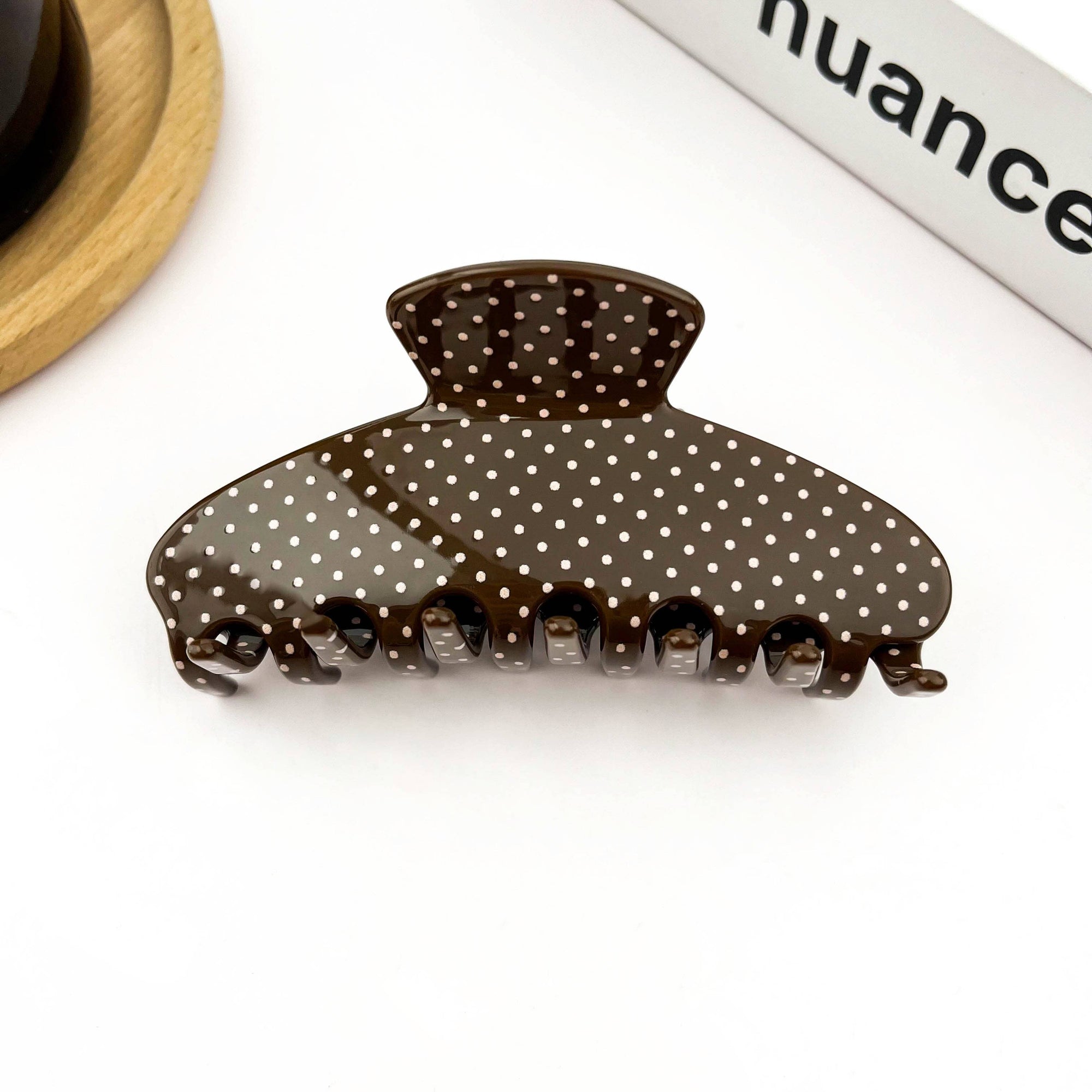 Polka Dot Hair Claw Clip