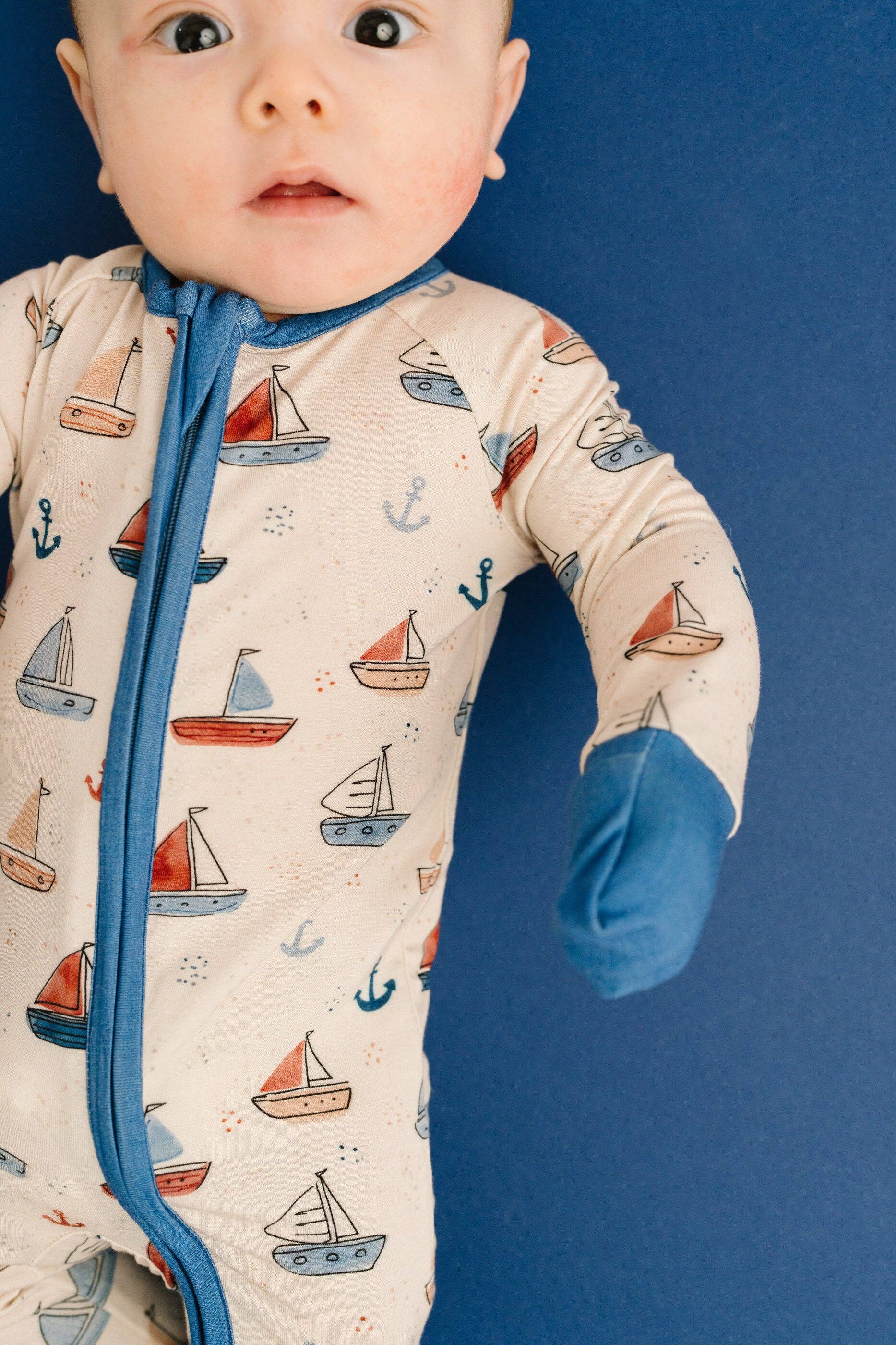 Baby Bamboo Sleeper: Nautical Sail