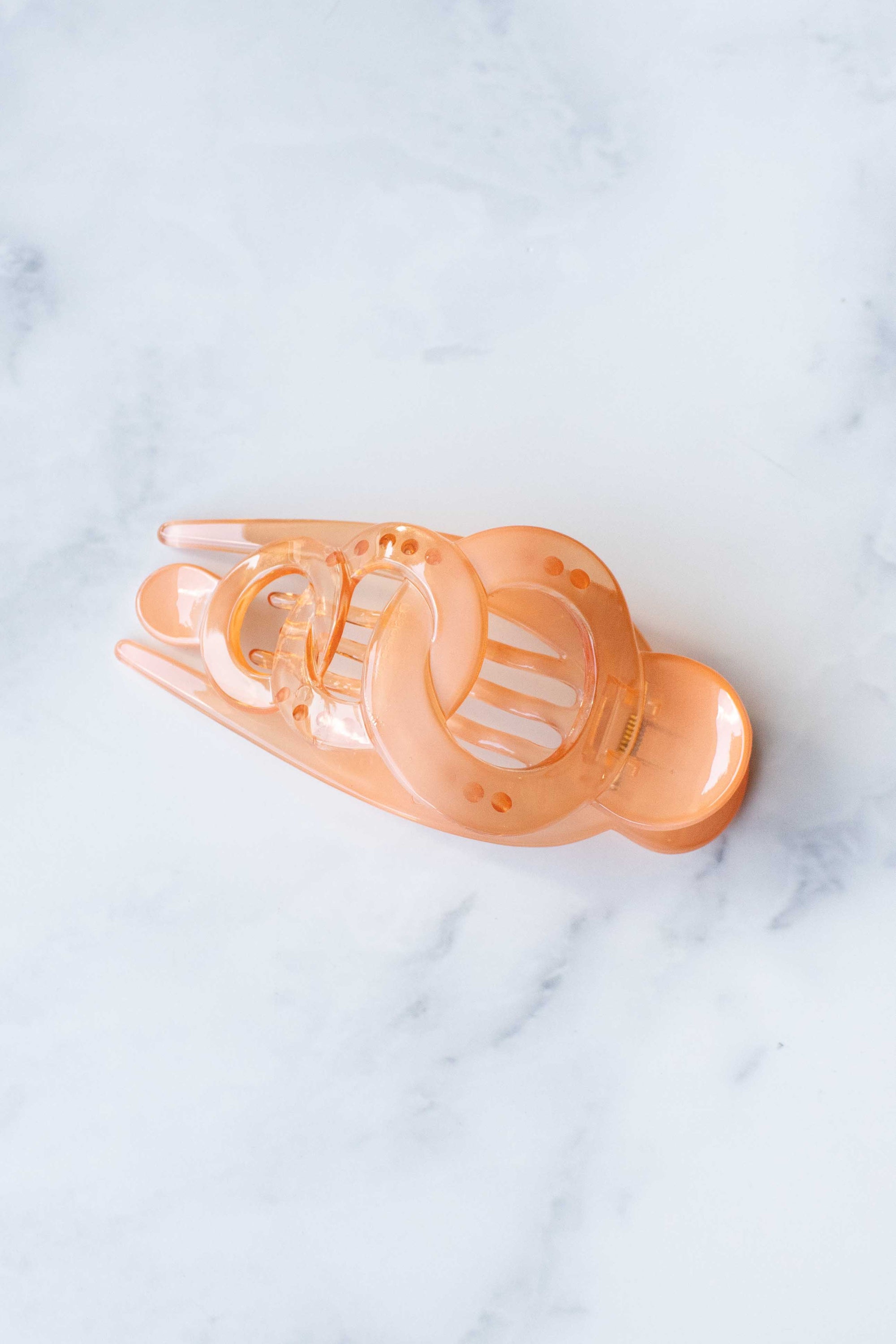 Glossy Geometric Hair Claw Clip