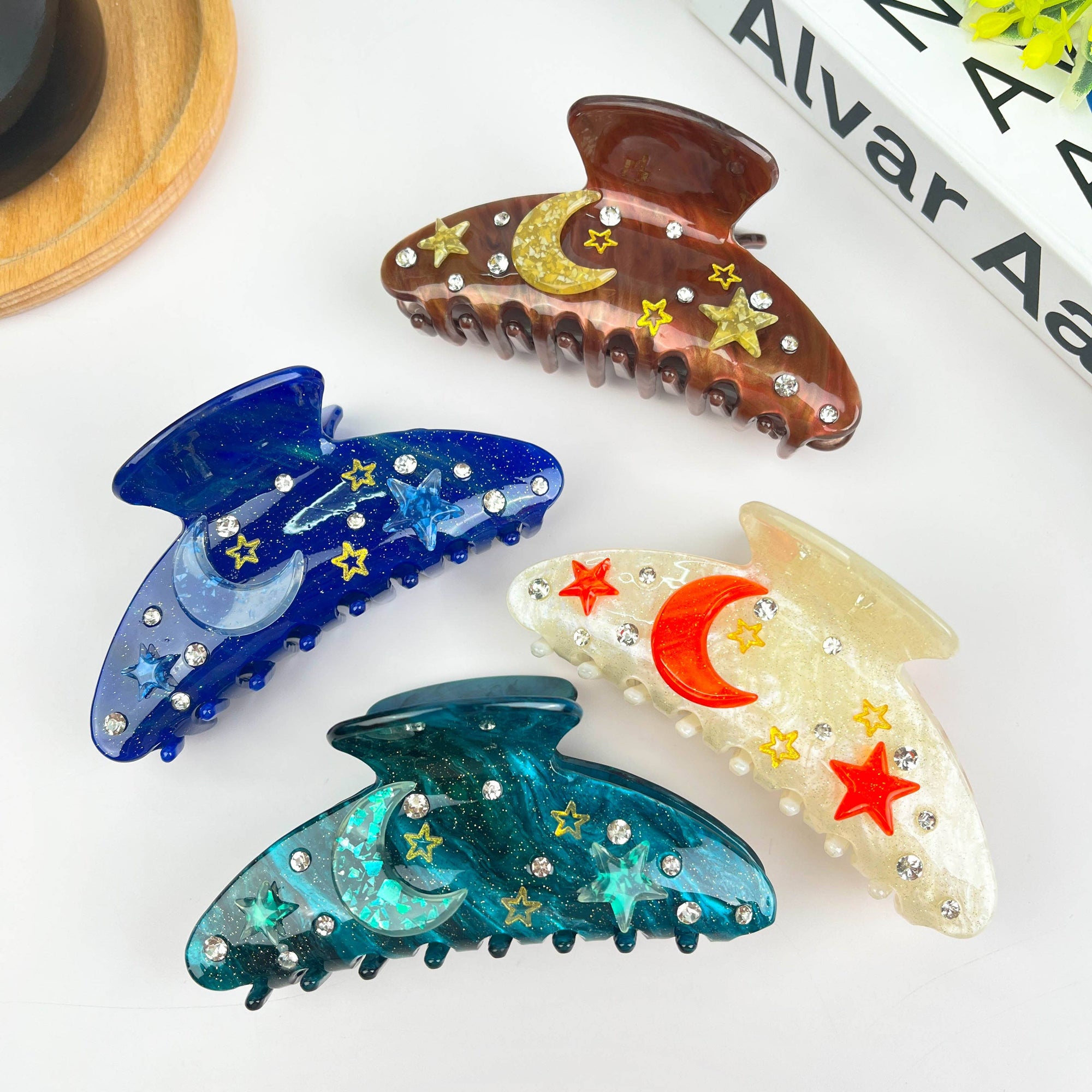 Moon Star Claw Clip