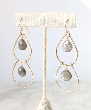 Gemstone Waterfall Earrings