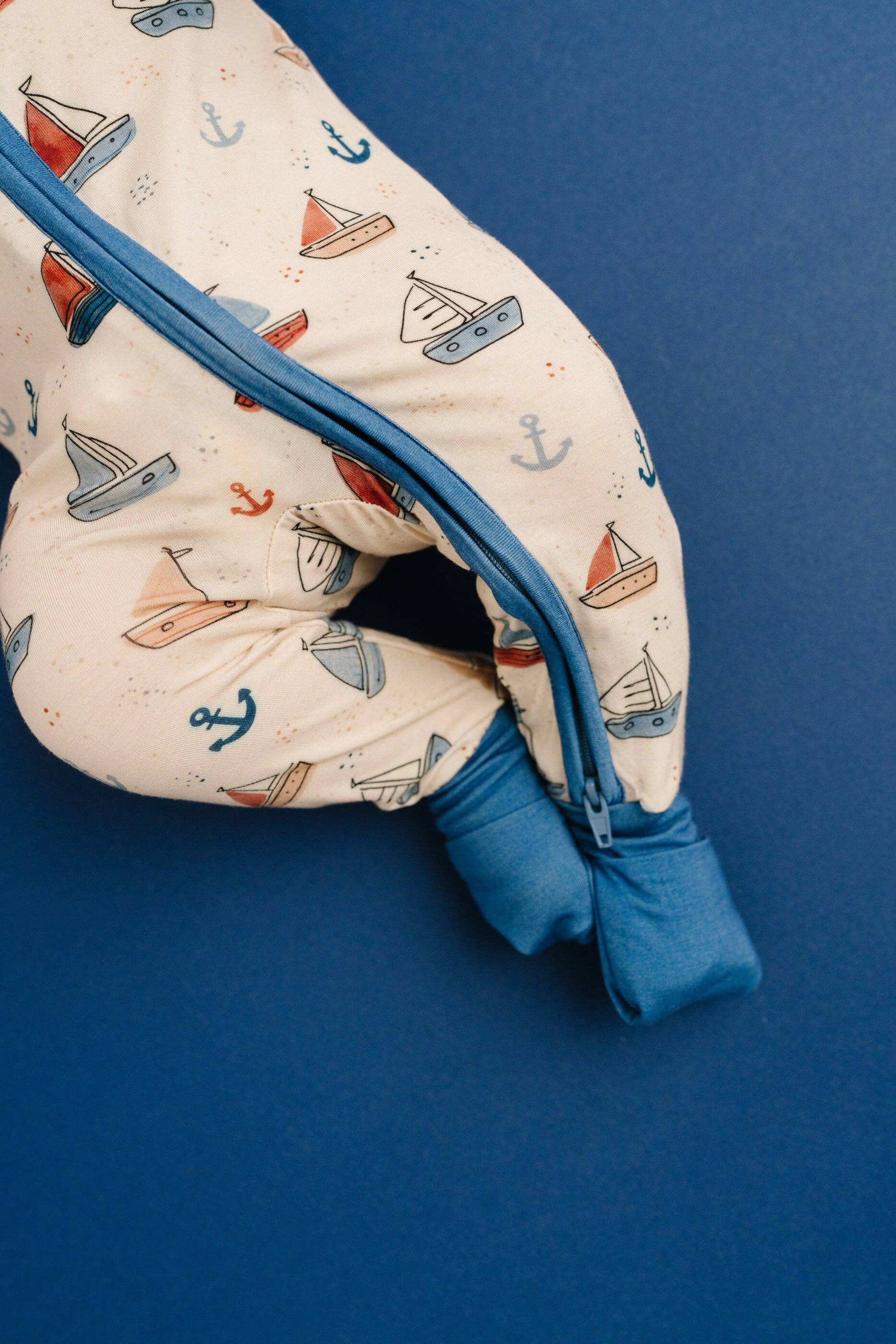 Baby Bamboo Sleeper: Nautical Sail