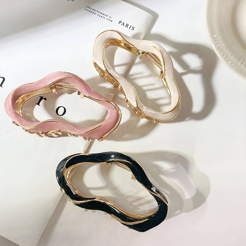 Abstract Metallic Hair Claw