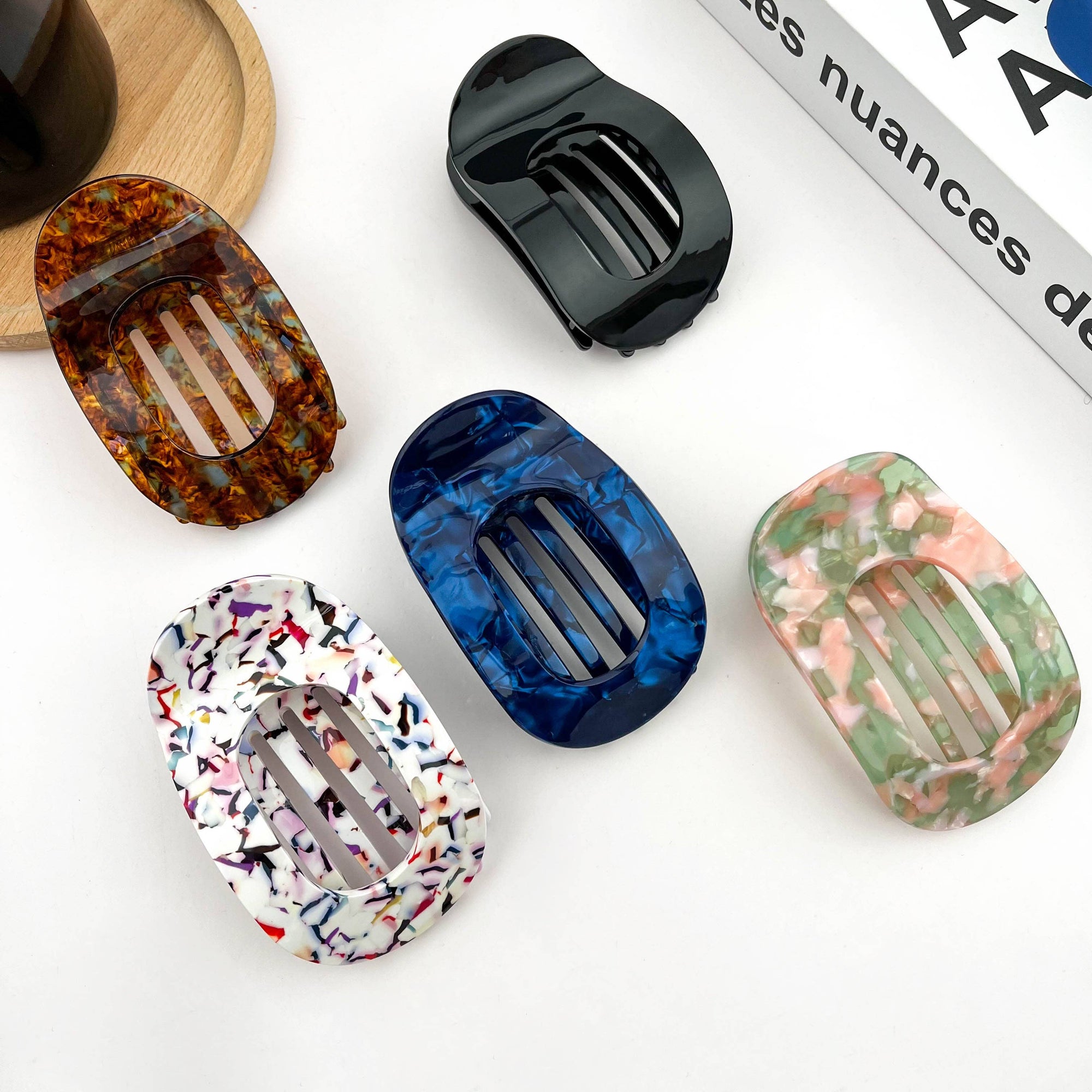 Flat Oval Claw Clip