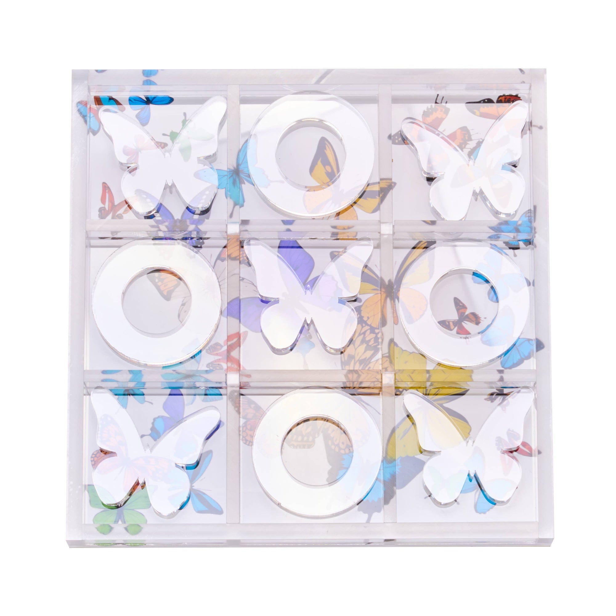 Acrylic Tic Tac Toe Game – Butterfly