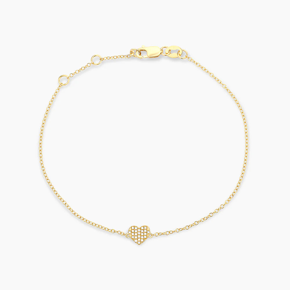 All Heart Diamond Chain Bracelet