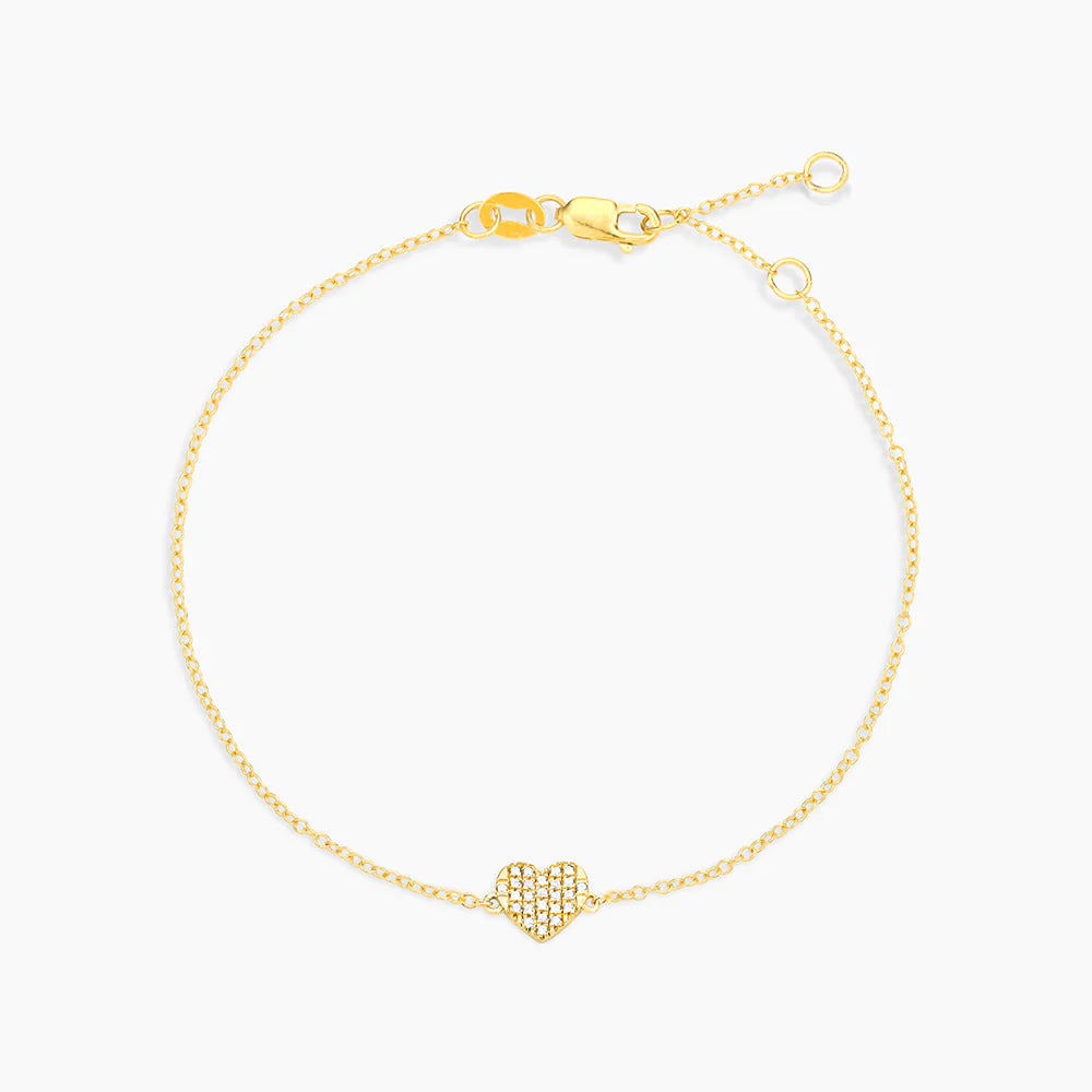 All Heart Diamond Chain Bracelet