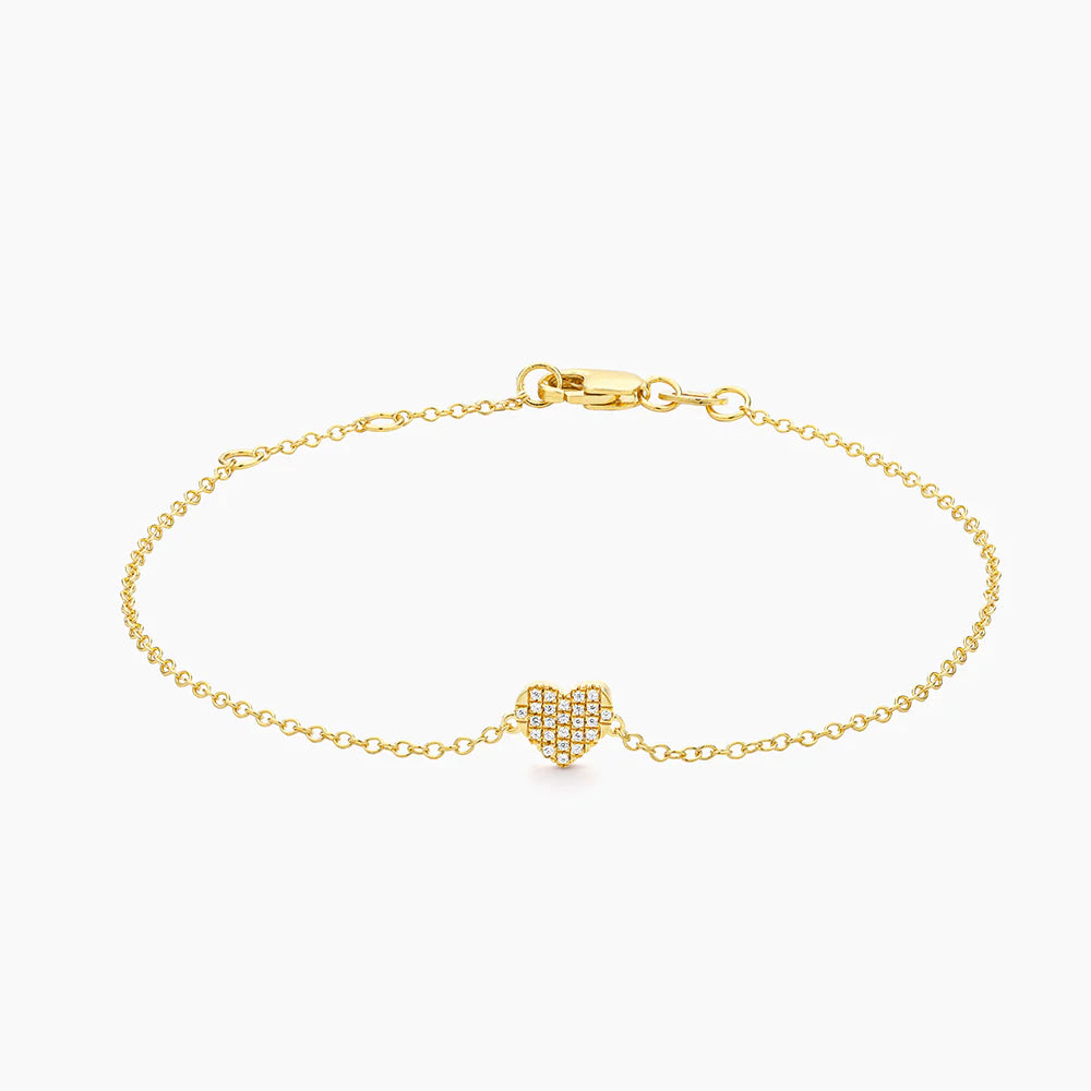 All Heart Diamond Chain Bracelet