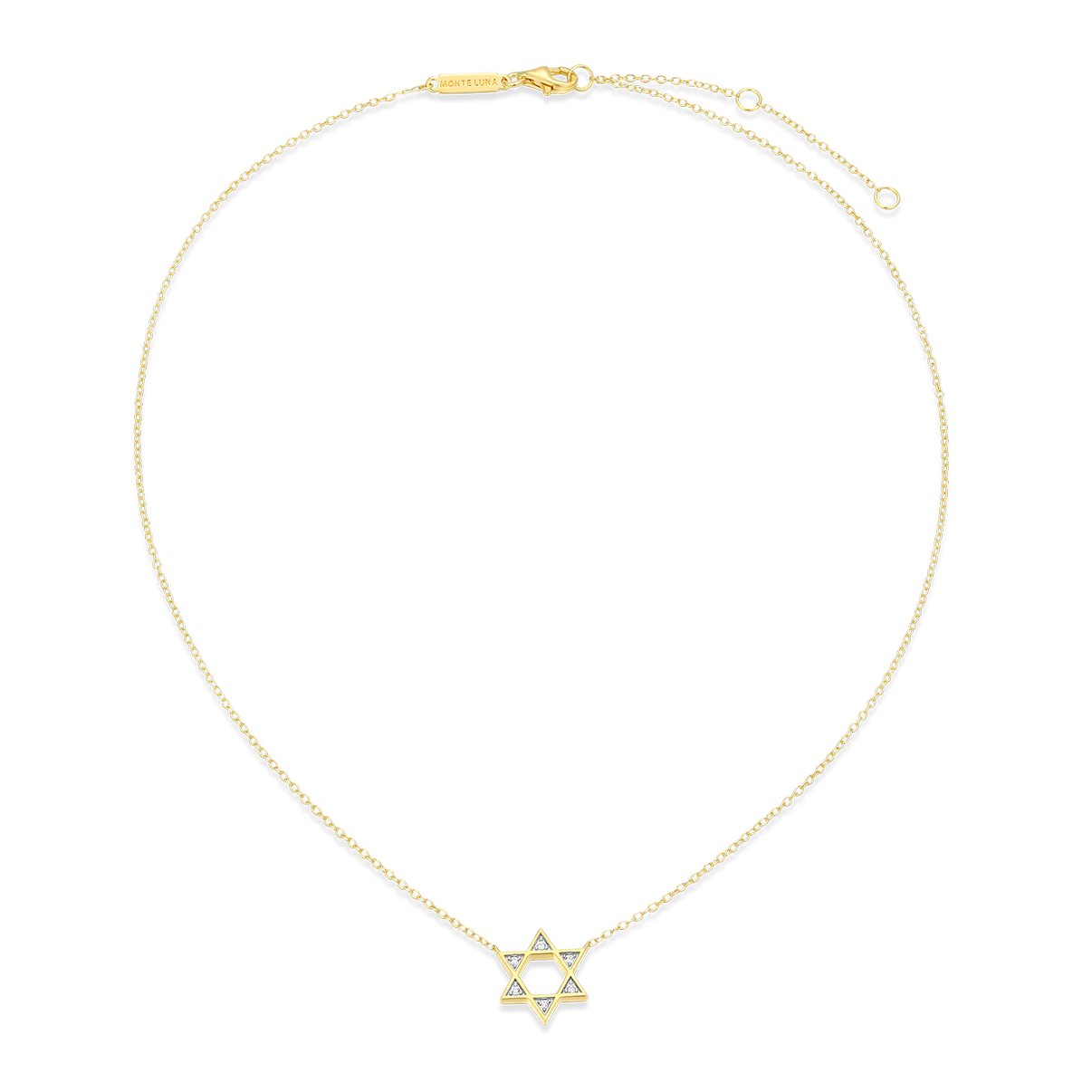 Diamond Star of David Necklace