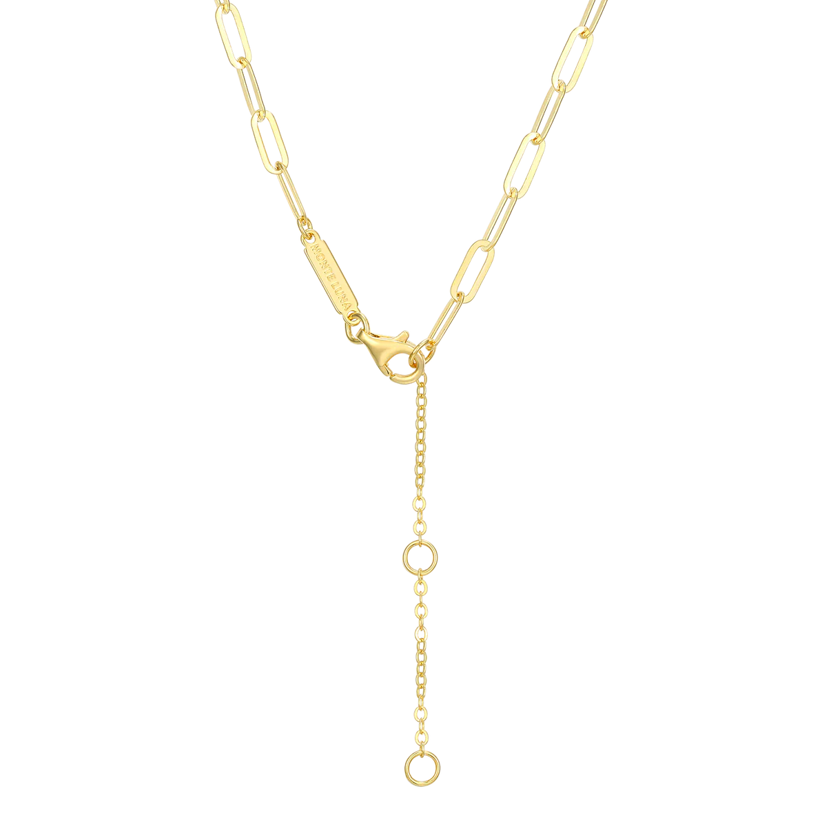 Diamond Toggle Paperclip Necklace