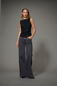 RHINESTONE SCOOP BACK TANK