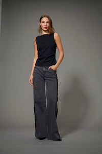 RHINESTONE SCOOP BACK TANK